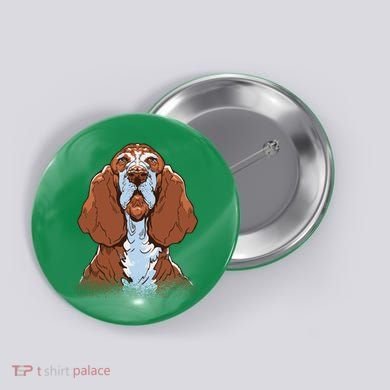 Basset Hound Dog Button