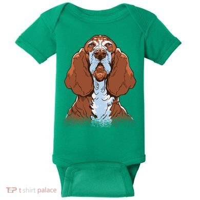 Basset Hound Dog Baby Bodysuit