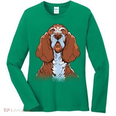 Basset Hound Dog Women's Long Sleeve Shirt