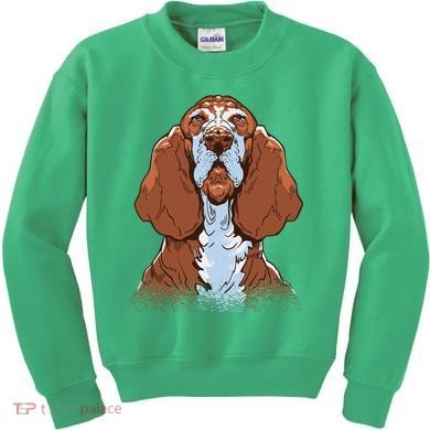 Basset Hound Dog Kids Sweatshirt
