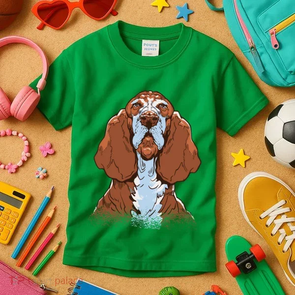 Basset Hound Dog Kids T-Shirt