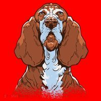 Basset Hound Dog Santa Hat thumb 1