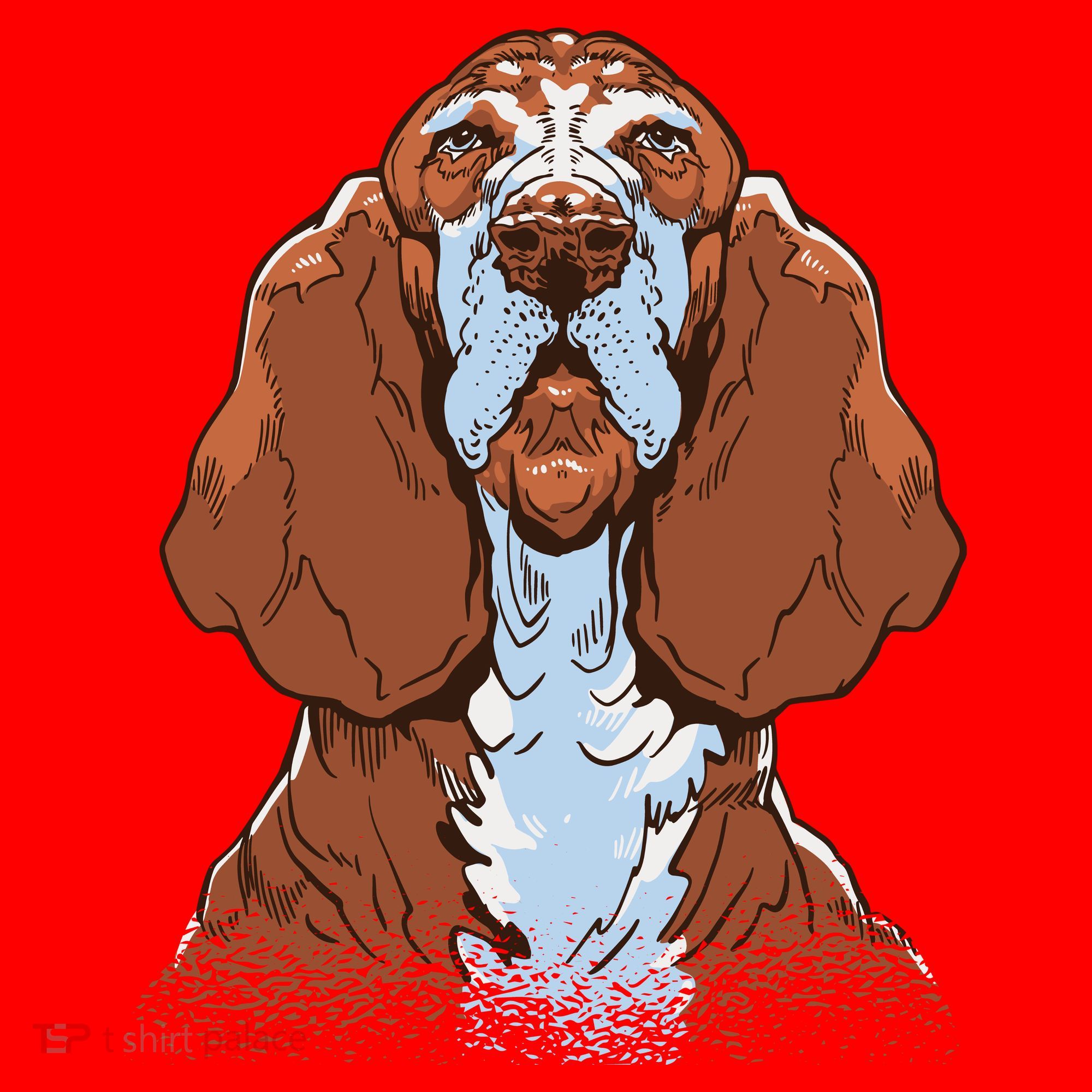 Basset Hound Dog Santa Hat