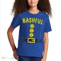 Bashful Halloween Dwarf Costume Color Matching Bashful Dwarf Kids T-Shirt thumb 2
