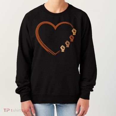 Black History Diversity Heart Women's Sweatshirt