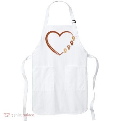 Black History Diversity Heart Apron