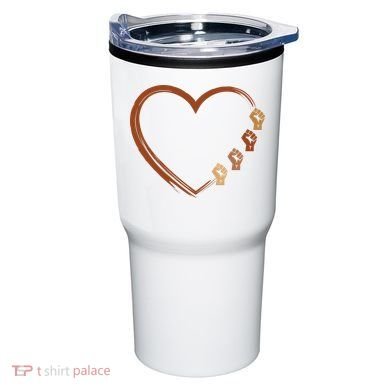 Black History Diversity Heart Tumbler