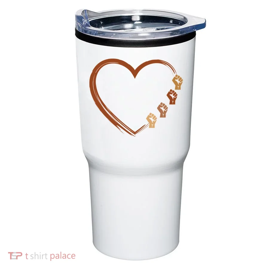 Black History Diversity Heart Tumbler