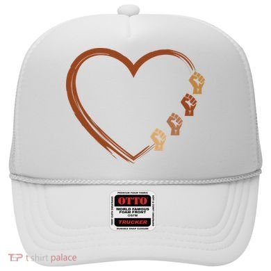 Black History Diversity Heart Hat