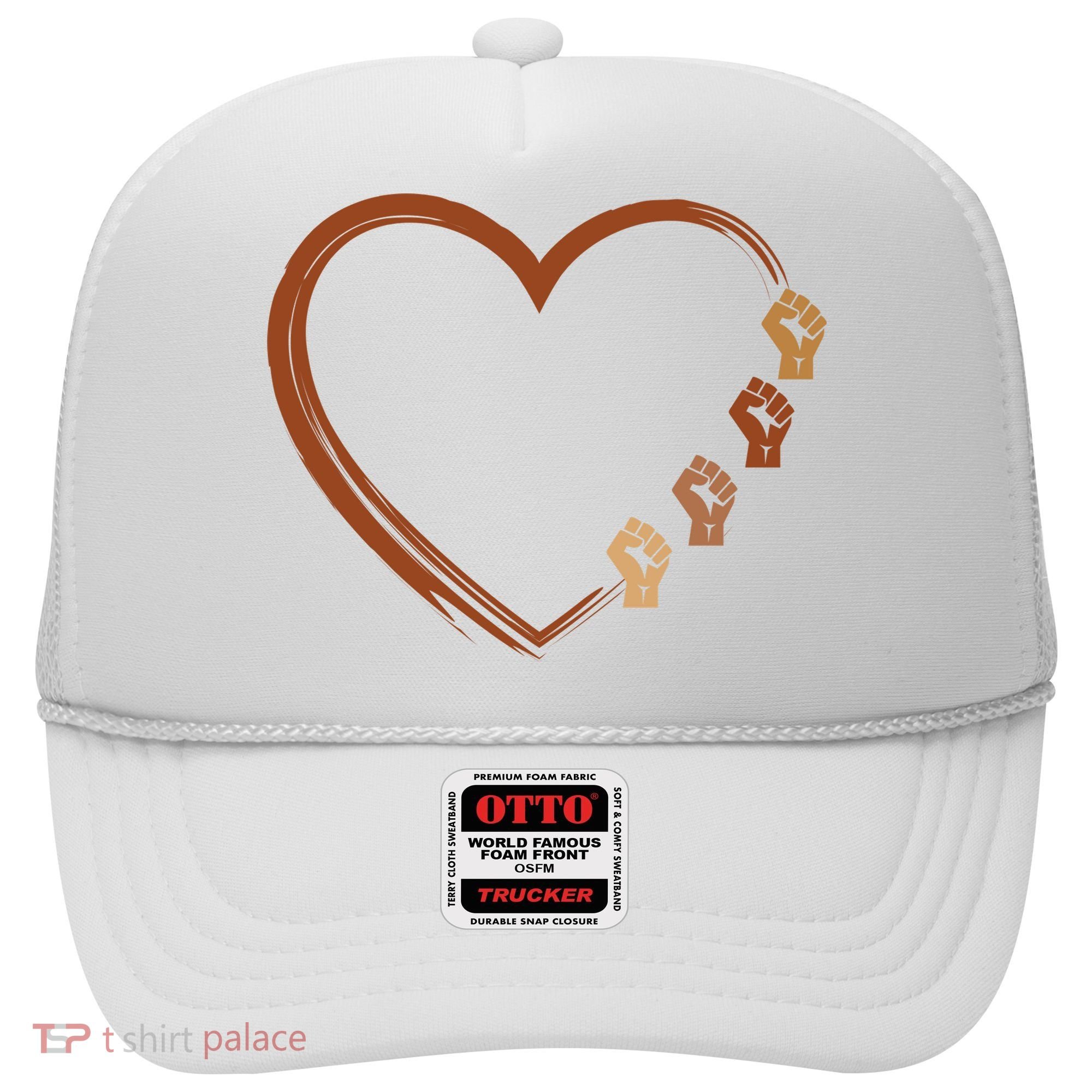 Black History Diversity Heart Hat