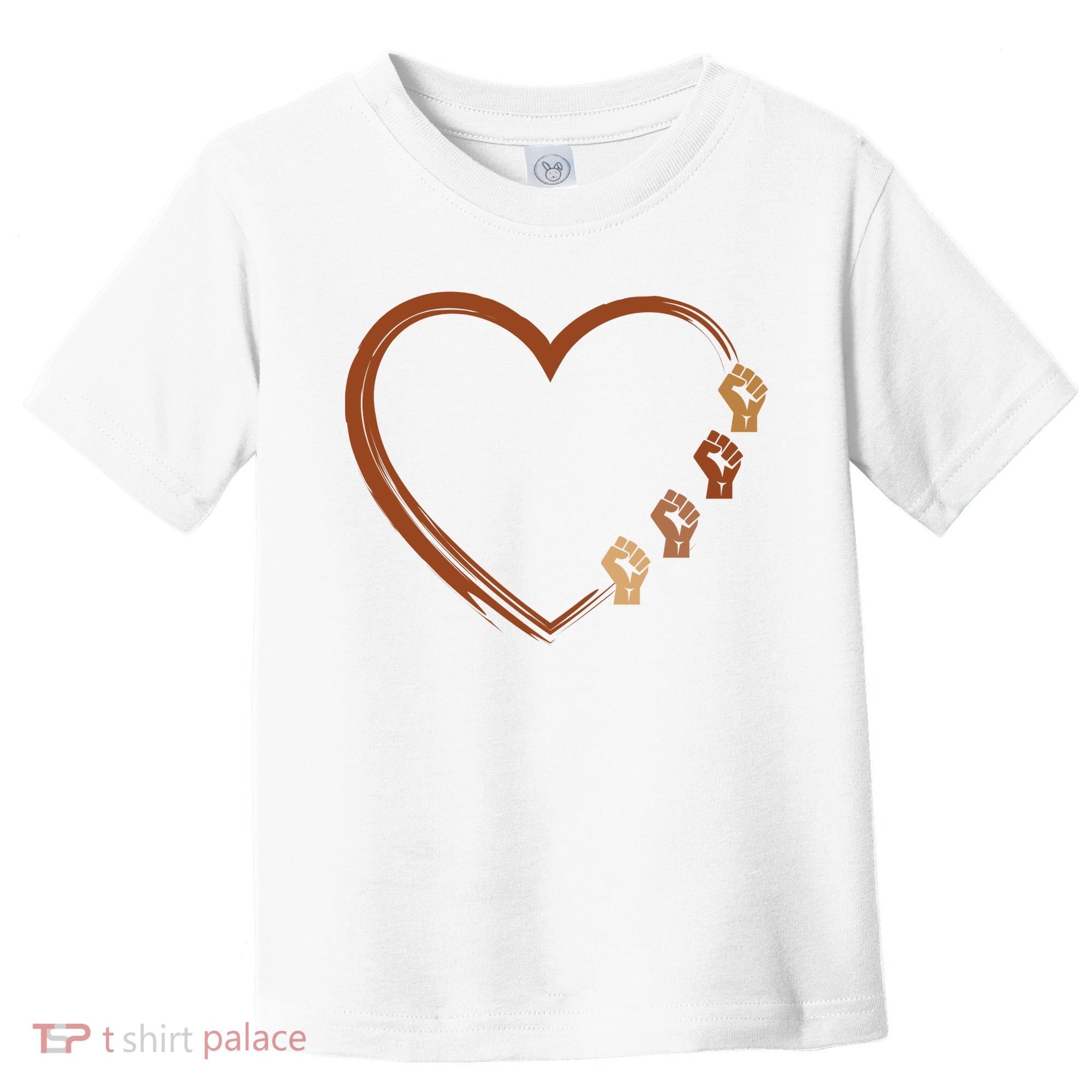 Black History Diversity Heart Toddler T-Shirt