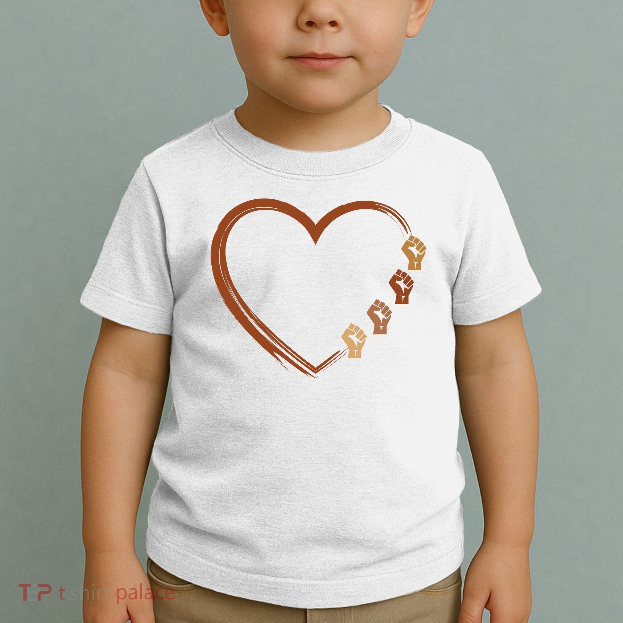Black History Diversity Heart Toddler T-Shirt