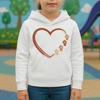 Black History Diversity Heart Kids Hoodie thumb 3