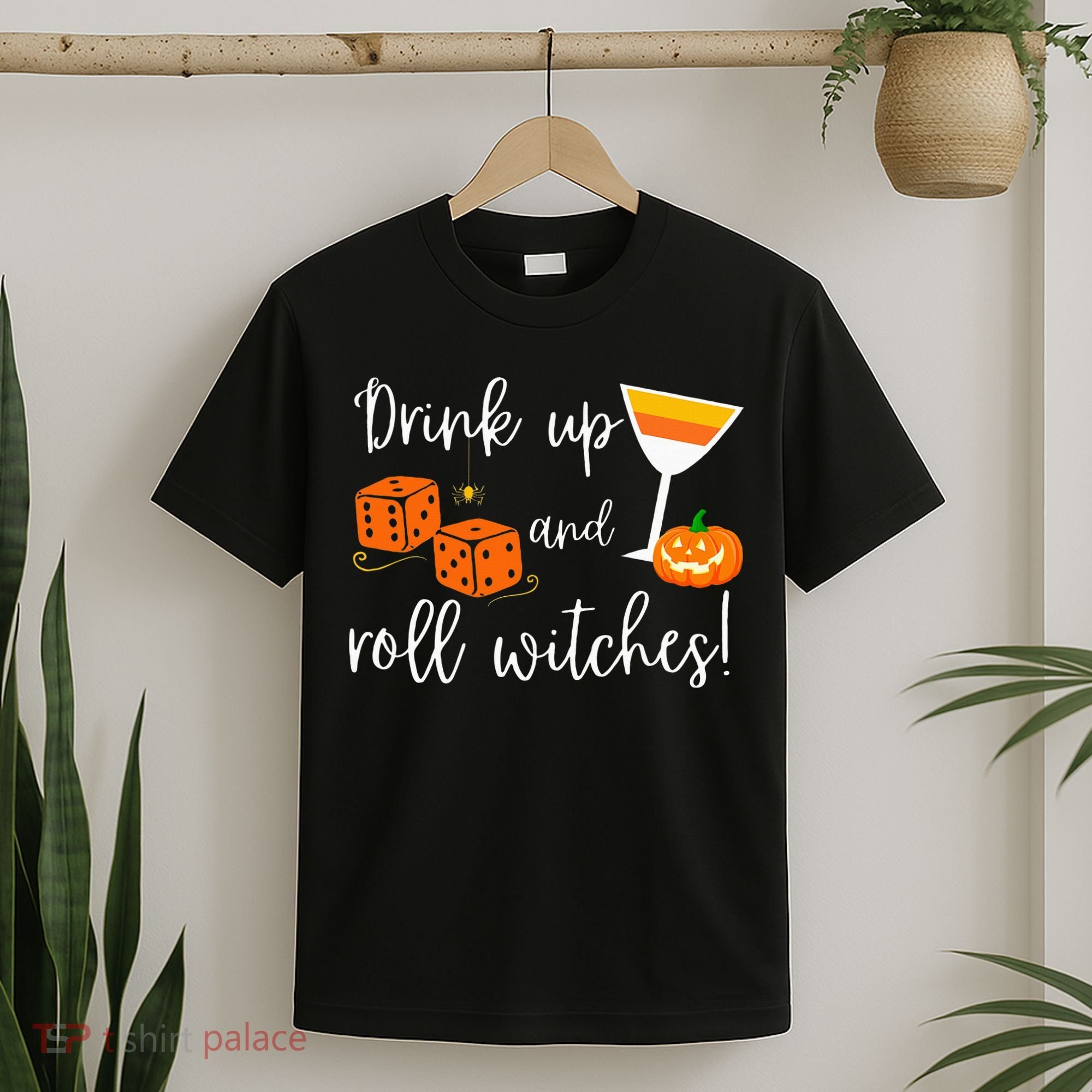 Bunco Halloween Drink Up and Roll Witches T-Shirt