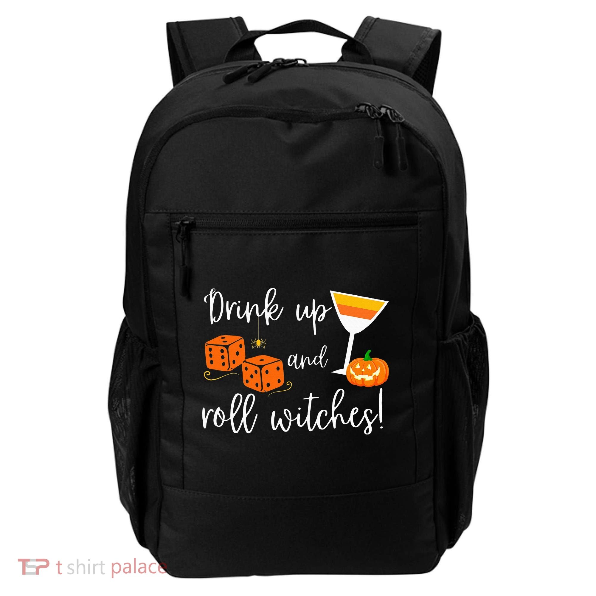 Bunco Halloween Drink Up and Roll Witches Backpack