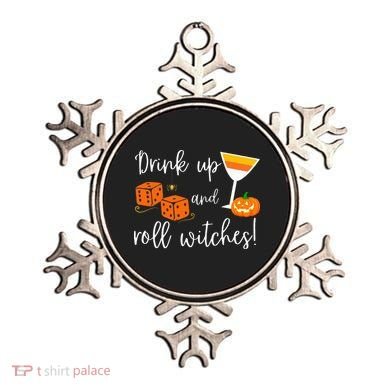 Bunco Halloween Drink Up and Roll Witches Ornament