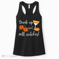 Bunco Halloween Drink Up and Roll Witches Women's Tank Top thumb 0