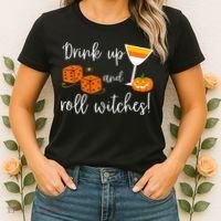 Bunco Halloween Drink Up and Roll Witches Women's T-Shirt thumb 2