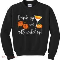 Bunco Halloween Drink Up and Roll Witches Kids Sweatshirt thumb 0