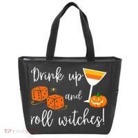 Bunco Halloween Drink Up and Roll Witches Tote Bag thumb 0
