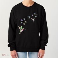 Bird Hummingbird Dandelion Flowers Gift Meaningful Gift Women's Sweatshirt thumb 0