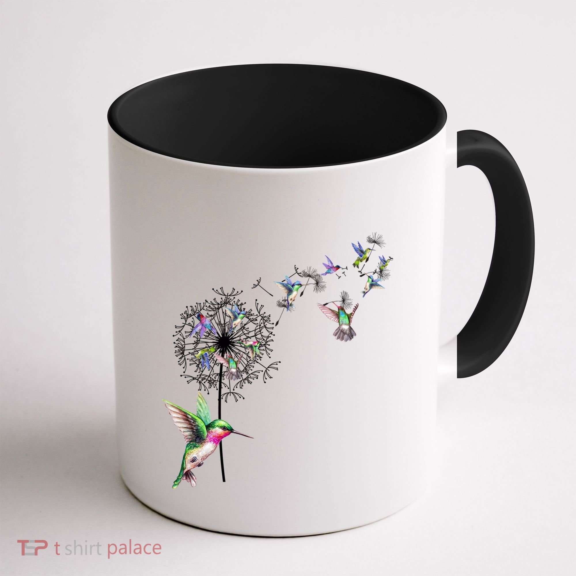 Bird Hummingbird Dandelion Flowers Gift Meaningful Gift Coffee Mug