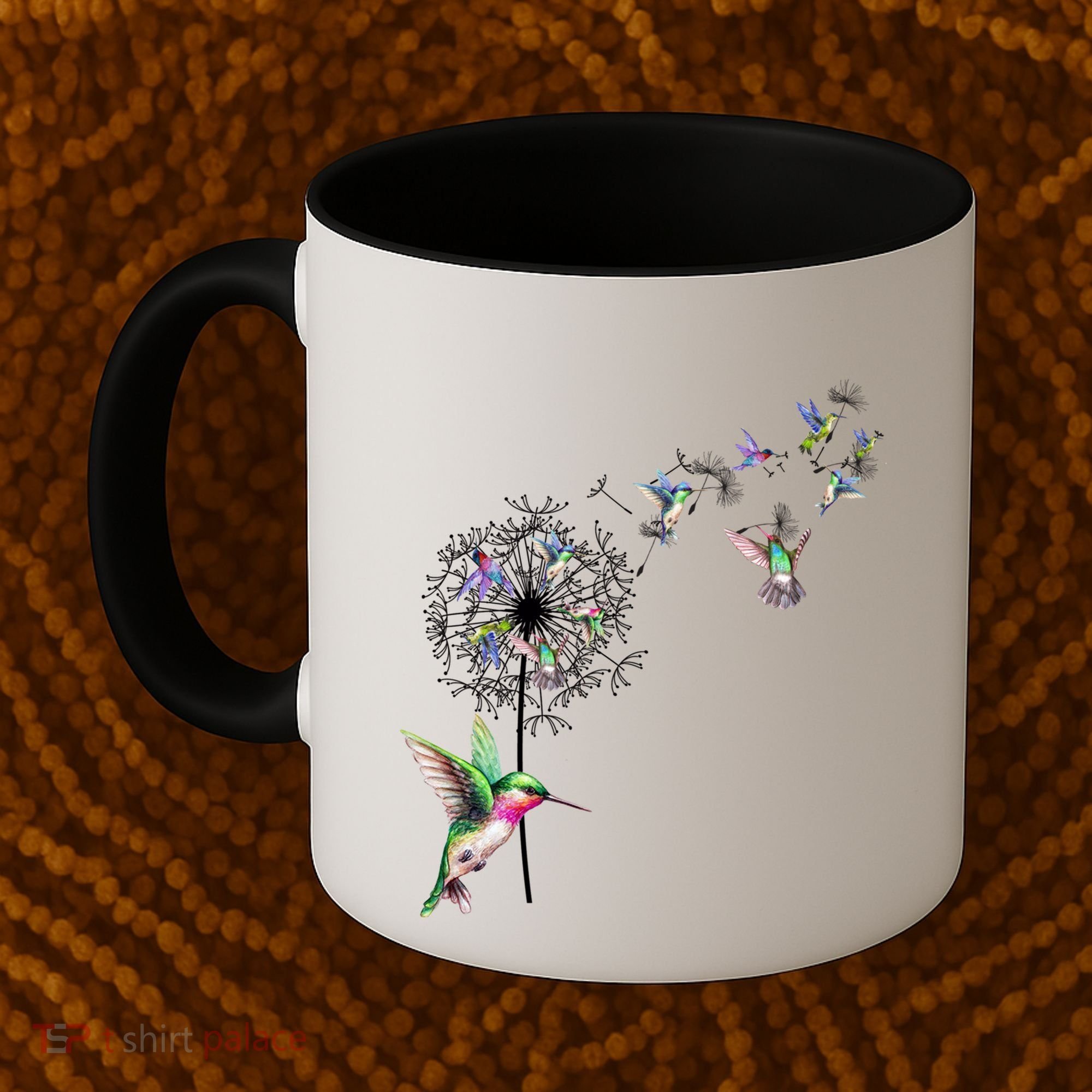 Bird Hummingbird Dandelion Flowers Gift Meaningful Gift Coffee Mug