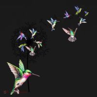 Bird Hummingbird Dandelion Flowers Gift Meaningful Gift Women's Hoodie thumb 2