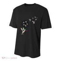 Bird Hummingbird Dandelion Flowers Gift Meaningful Gift Youth Performance Sprint T-Shirt thumb 0