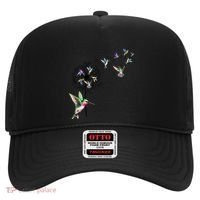 Bird Hummingbird Dandelion Flowers Gift Meaningful Gift Hat thumb 0