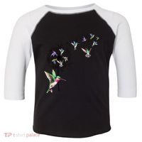 Bird Hummingbird Dandelion Flowers Gift Meaningful Gift Toddler Fine Jersey T-Shirt thumb 0