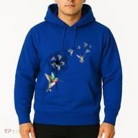 Bird Hummingbird Dandelion Flowers Gift Meaningful Gift Hoodie thumb 2