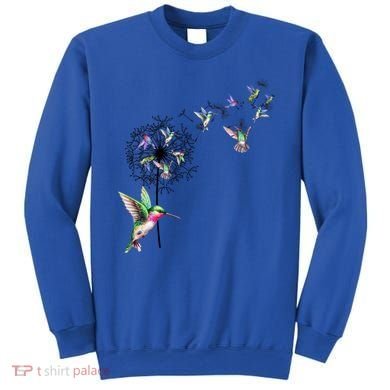Bird Hummingbird Dandelion Flowers Gift Meaningful Gift Sweatshirt