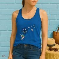 Bird Hummingbird Dandelion Flowers Gift Meaningful Gift Women's Tank Top thumb 2