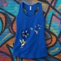 Bird Hummingbird Dandelion Flowers Gift Meaningful Gift Women's Tank Top thumb 3