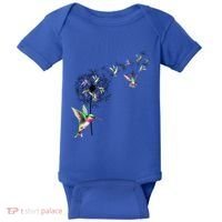 Bird Hummingbird Dandelion Flowers Gift Meaningful Gift Baby Bodysuit thumb 0