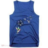 Bird Hummingbird Dandelion Flowers Gift Meaningful Gift Tank Top thumb 0