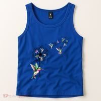 Bird Hummingbird Dandelion Flowers Gift Meaningful Gift Tank Top thumb 2
