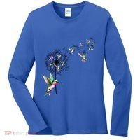 Bird Hummingbird Dandelion Flowers Gift Meaningful Gift Women's Long Sleeve Shirt thumb 0