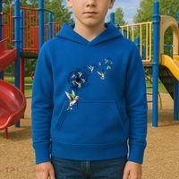 Bird Hummingbird Dandelion Flowers Gift Meaningful Gift Kids Hoodie thumb 2
