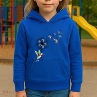 Bird Hummingbird Dandelion Flowers Gift Meaningful Gift Kids Hoodie thumb 3