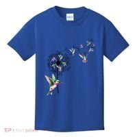 Bird Hummingbird Dandelion Flowers Gift Meaningful Gift Kids T-Shirt thumb 0
