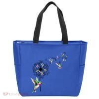 Bird Hummingbird Dandelion Flowers Gift Meaningful Gift Tote Bag thumb 0