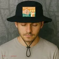 Best Hamster Dad Ever Retro Bucket Hat thumb 2