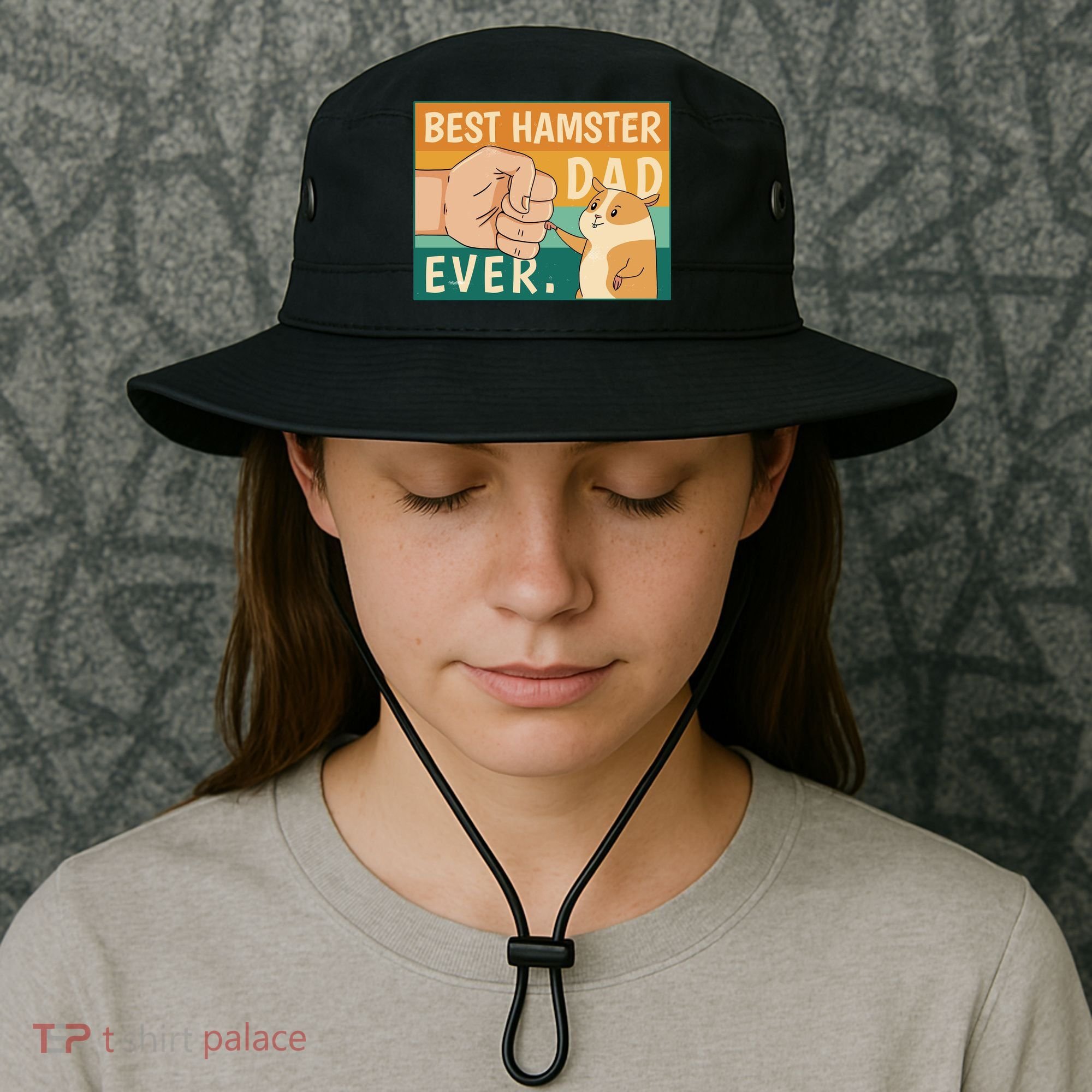 Best Hamster Dad Ever Retro Bucket Hat