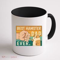 Best Hamster Dad Ever Retro Coffee Mug thumb 1