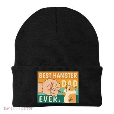 Best Hamster Dad Ever Retro Beanie