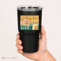 Best Hamster Dad Ever Retro Tumbler thumb 2