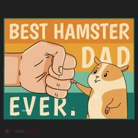 Best Hamster Dad Ever Retro Hat thumb 2