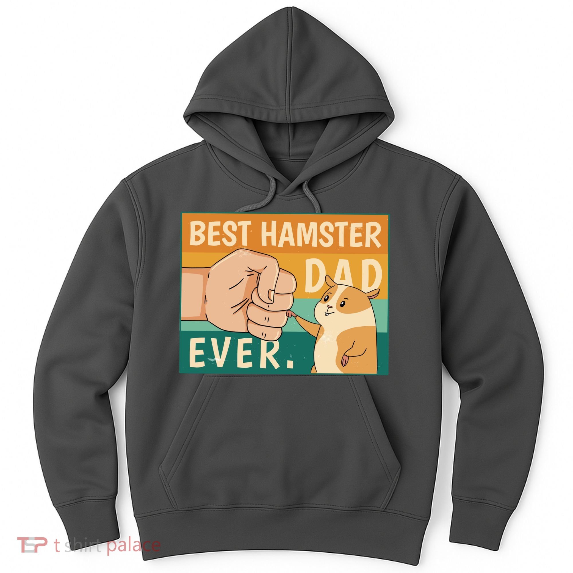 Best Hamster Dad Ever Retro Hoodie
